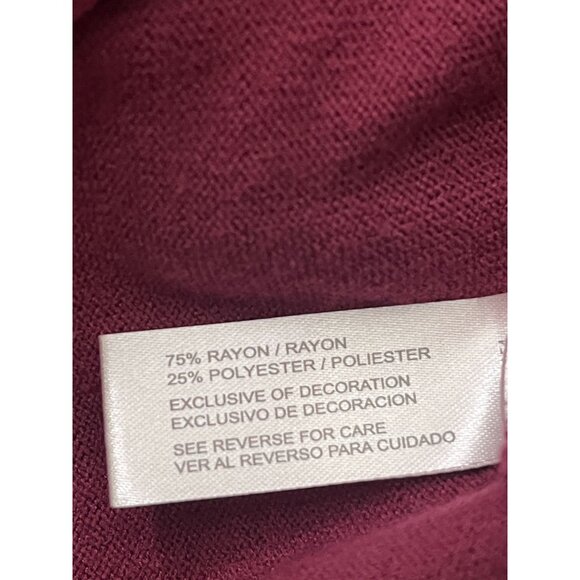 Carolyn Taylor Sweater Womens Knit Top Pullover Studded Dolman Plus Size 1X Fall - Picture 14 of 15